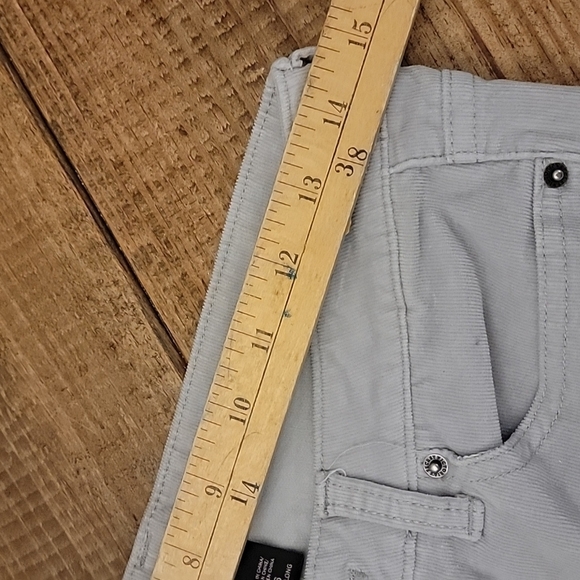 💥VS VICTORIA'S SECRET corduroy Gray Pants sz 6 Long - Picture 7 of 7